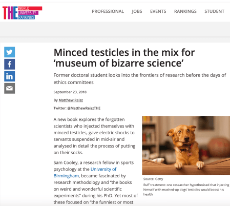 Bizarre_science_book_sam_cooley_psychology_@SamJoeCooley_website_press_release_times_higher_education_popular