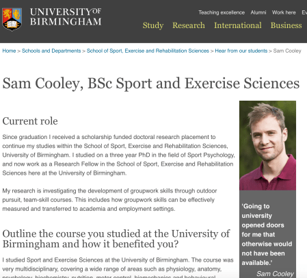 Sam-Cooley-university-of-birmingham-school-of-sport-and-exercise-sciences-bsc-graduate-psychology-press-release-media-@SamJoeCooley